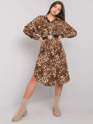 Sukienka-TW-SK-BI-32555.72P-czarno-beżowy