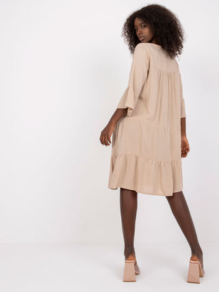 Sukienka-D73761M30214A2-beżowy