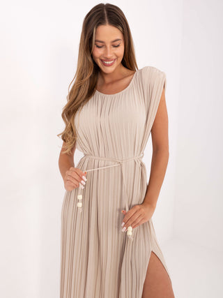 Sukienka-DHJ-SK-21309.96-beżowy