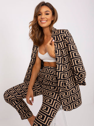 Marynarka-DHJ-MA-7684AB-3.92P-czarno-beżowy