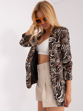 Marynarka-DHJ-MA-7684AB.38X-czarno-beżowy