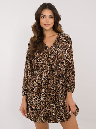 Sukienka-DHJ-SK-19861-2.02-czarno-beżowy