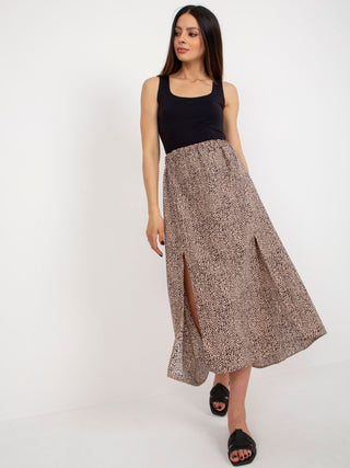 Spódnica-WN-SD-2205-4.26P-czarno-beżowy