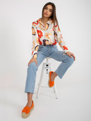 Koszula-LK-KS-509016.06-pomarańczowy