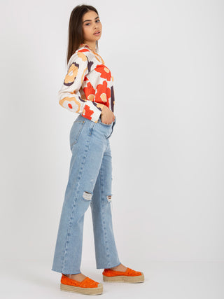 Koszula-LK-KS-509016.06-pomarańczowy