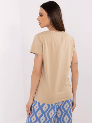T-shirt-CLM-TS-1639.12-beżowy