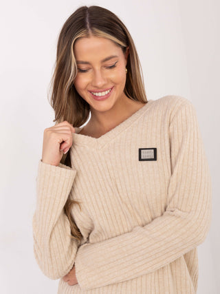 Sweter-RV-SW-A1025.80-beżowy