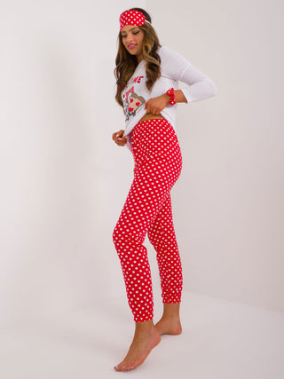 Piżama-CLM-PI-90175/2646.41X-biało-czerwony