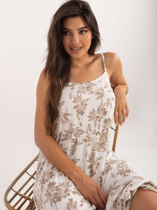 Sukienka-DHJ-SK-7772.25-biało-beżowy