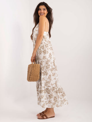 Sukienka-DHJ-SK-7772.25-biało-beżowy