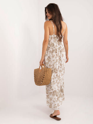 Sukienka-DHJ-SK-7772.25-biało-beżowy