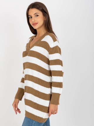 Sweter-LC-SW-8030.29P-biało-beżowy