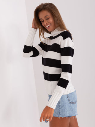 Sweter-PM-SW-JK7453.06-biało-czarny