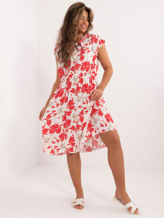 Sukienka-DHJ-SK-5095.21-biało-czerwony