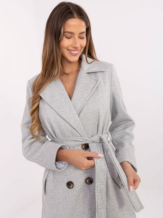 Płaszcz-IT-PL-A9590.85-jasny szary