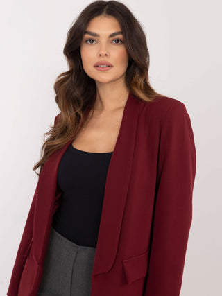 Marynarka-DHJ-MA-18657-2.09-bordowy