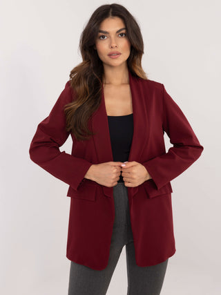 Marynarka-DHJ-MA-18657-2.09-bordowy