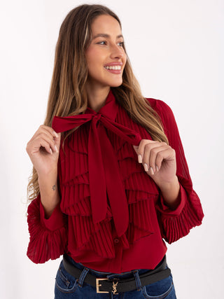 Koszula-MI-KS-A2818.09-bordowy