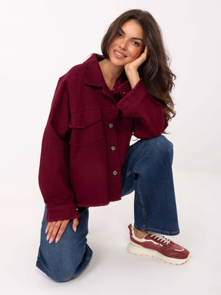 Koszula-IT-KS-FL5779.87-bordowy