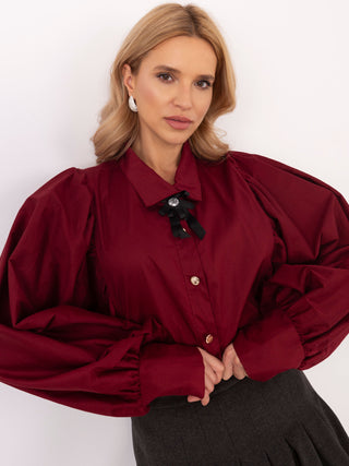Koszula-MI-KS-C233.70-bordowy