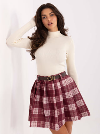 Spódnica-MI-SD-4193.95-bordowy