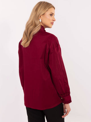 Koszula-MI-KS-C237.71-bordowy