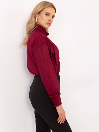 Koszula-MI-KS-C237.71-bordowy