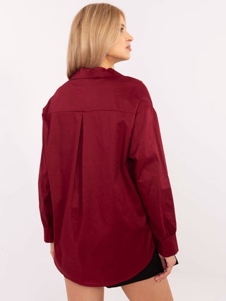 Koszula-DHJ-KS-9230.75P-bordowy