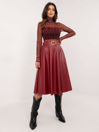 Spódnica-DHJ-SD-A1997.76-bordowy