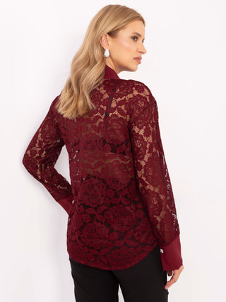 Koszula-MI-KS-C243.18-bordowy