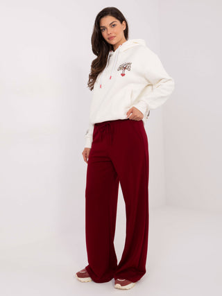 Spodnie dresowe-RV-DR-A611.52-bordowy