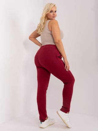 Spodnie dresowe-RV-DR-8930-1.35P-bordowy