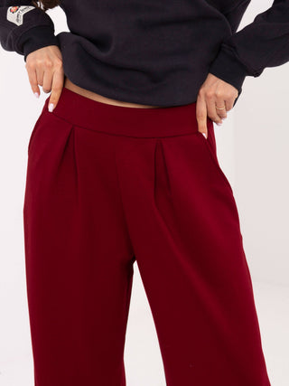 Spodnie dresowe-RV-DR-A613.69-bordowy