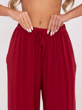 Spodnie-MI-SP-25734.78-bordowy