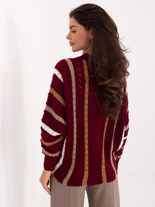 Sweter-IT-SW-93115.13-bordowy