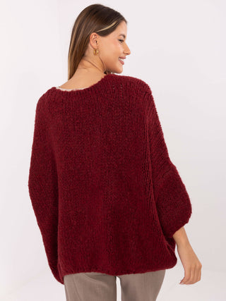 Sweter-IT-SW-7705.02-bordowy