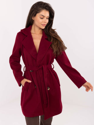 Płaszcz-IT-PL-A9590.85-bordowy