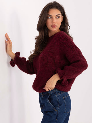 Sweter-MI-SW-2912.10X-bordowy