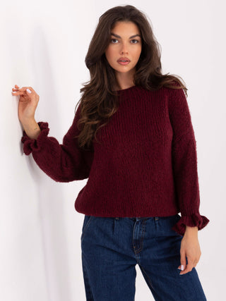 Sweter-MI-SW-2912.10X-bordowy