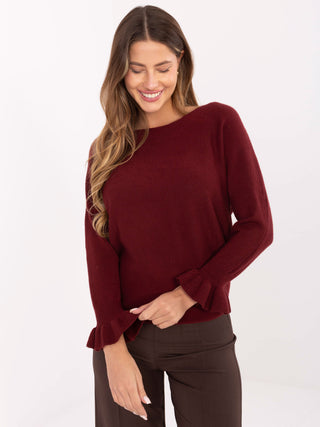 Sweter-IT-SW-99717.89-bordowy