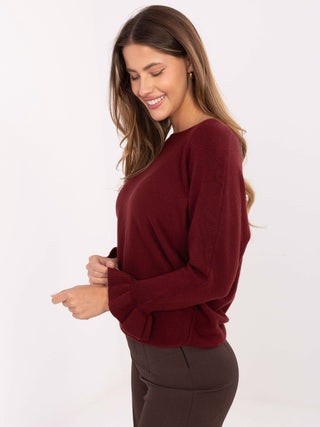 Sweter-IT-SW-99717.89-bordowy