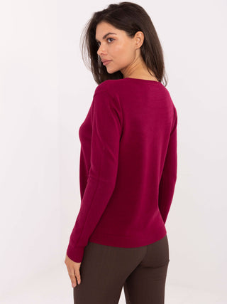 Sweter-PM-SW-M1620.68-bordowy