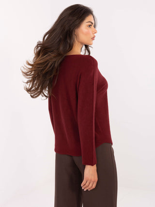 Sweter-IT-SW-2219.63-bordowy