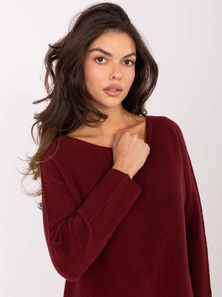 Sweter-IT-SW-2219.63-bordowy