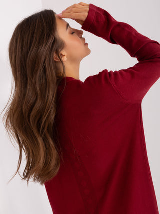 Kardigan-AT-SW-2333.31X-bordowy