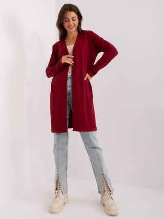 Kardigan-AT-SW-2333.31X-bordowy
