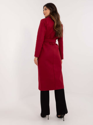 Płaszcz-TW-PL-BI-5312-1.31-ciemny czerwony