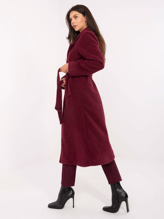 Płaszcz-IT-PL-96765.17P-bordowy