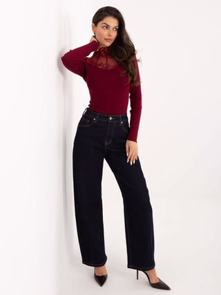 Sweter-PM-SW-YIS1078.81-bordowy