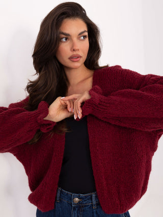 Sweter-MI-SW-0904.82-bordowy